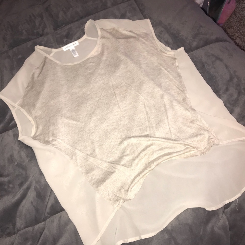Tan shirt